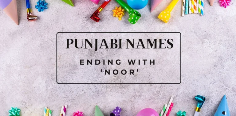 150+ Punjabi Names Ending With Noor