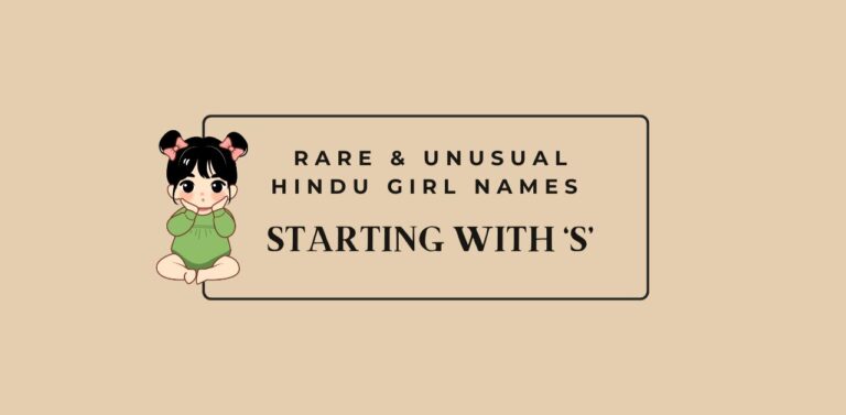 Rare & Unusual Hindu Girl Names Starting with S